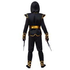 Spooktacular Creations Golden Ninja gloves complete stealth-ready look for playtime.