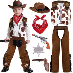 Spooktacular Creations kids cowboy hat completes a playful Halloween costume.