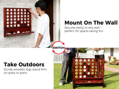 SPORT BEATS Detachable legs enable quick outdoor backyard setup