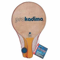Sport Design Pro Kadima paddleball paddle on a sandy beach for casual outdoor play
