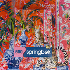 Springbok blue-and-white porcelain vases add elegance and inspire display after completion