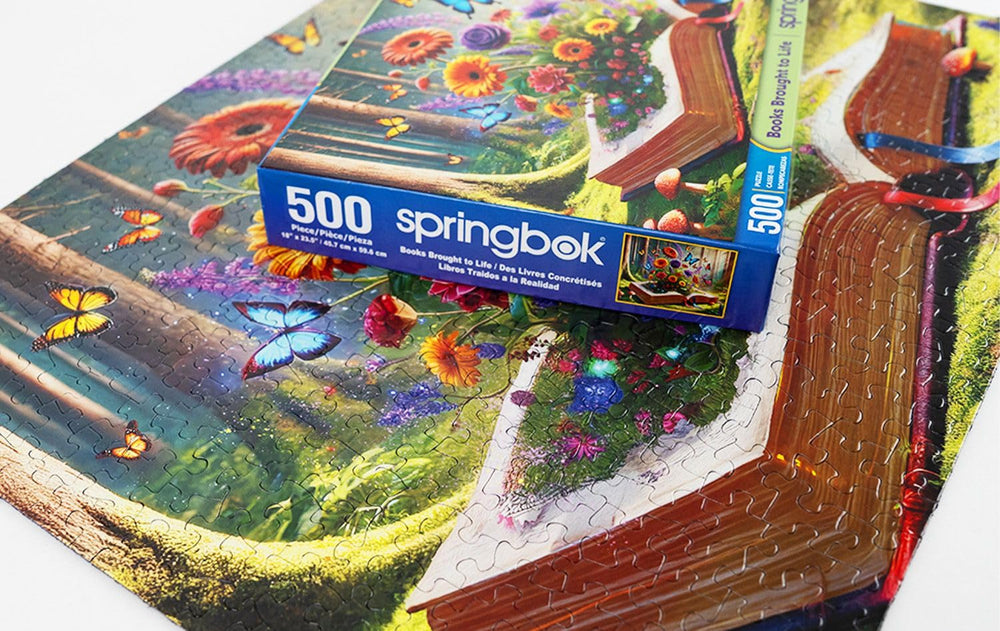 Springbok Books Brought to Life puzzle featuring butterflies, delightful for relaxing, imaginative play