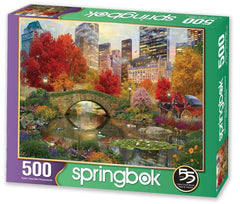 Springbok Central Park Paradise finished size 23.5 by 18 inches for immersive play.