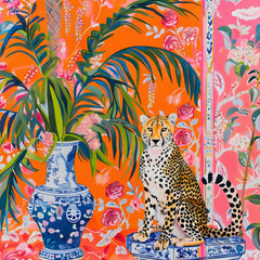 Springbok puzzle shows a cheetah amid tropical foliage for relaxing evenings