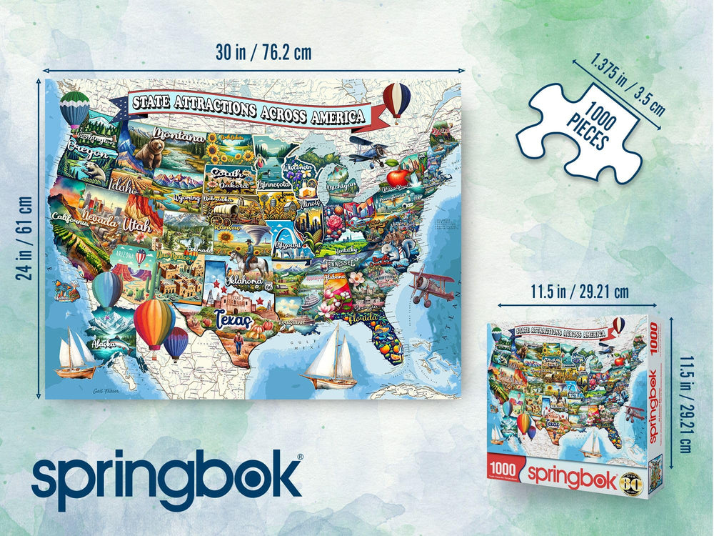 Springbok 30x24 inch finished size helps display solved art.