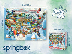 Springbok 30x24 inch finished size helps display solved art.