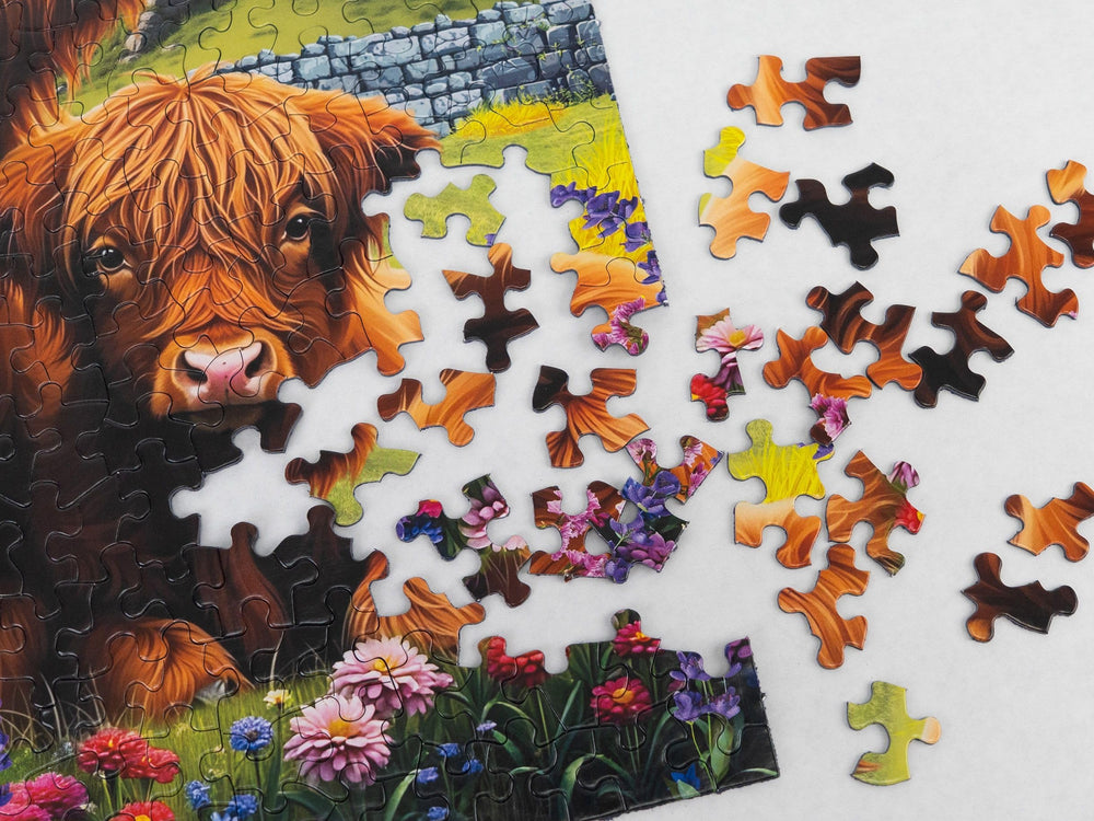 Springbok unique cut pieces puzzle adds a satisfying challenge for puzzlers.