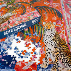 Springbok unique-cut pieces challenge puzzlers with intriguing shapes