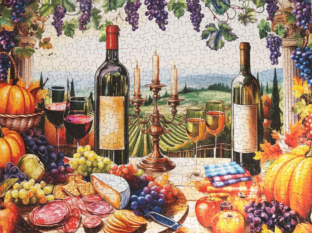 Springbok Vineyard View unique-cut-pieces offer a fresh puzzle challenge.