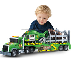 SpringFlower Carrier Dino Truck 24in showing length and hauling action for kids