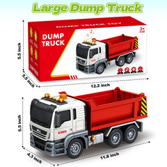 SpringFlower dump truck toy features durable construction for safe, lasting play.