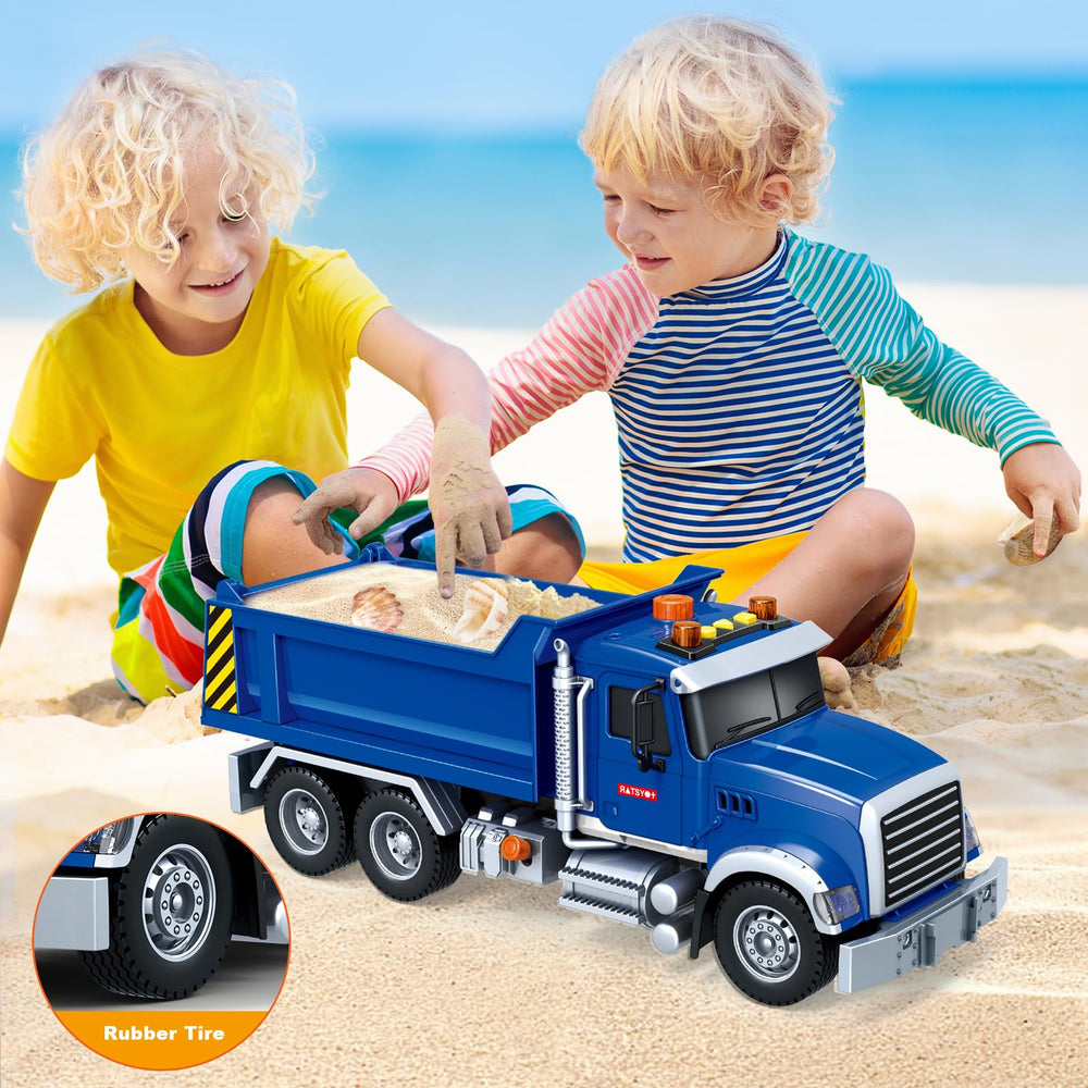 Durable SpringFlower dump truck designed for safe, long-lasting play sessions.