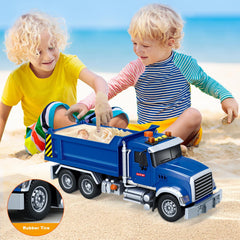 Durable SpringFlower dump truck designed for safe, long-lasting play sessions.