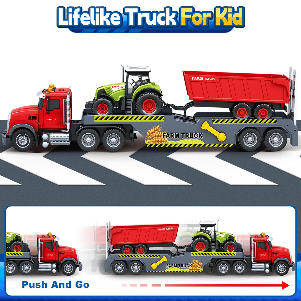 SpringFlower farm truck sounds and lights for engaging pretend play