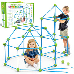 SpringFlower Fort Building Kit displaying the creative system for quick, sturdy forts.