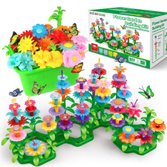 SpringFlower Garden Build Kit pieces for imaginative flower arrangements and hands-on learning.