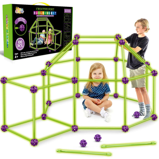 SpringFlower glow fort-building-kit enables imaginative play and early STEM exploration.