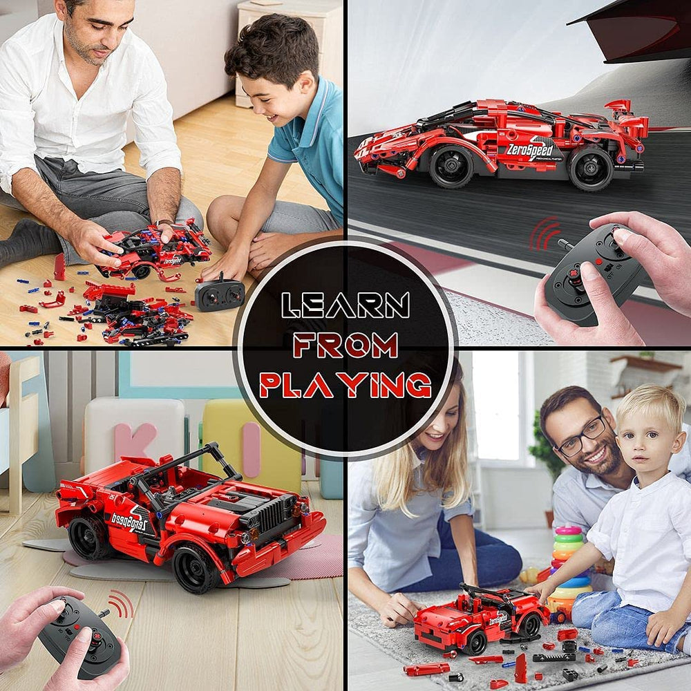 Kids build and race with SpringFlower building kit