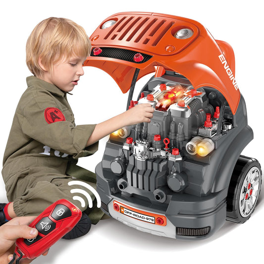 SpringFlower large-truck-engine-toy-set promotes imaginative play and hands-on learning.