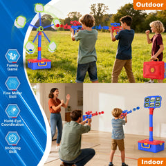 SpringFlower rotating target demonstrates exciting motion for competitive two-player sessions.