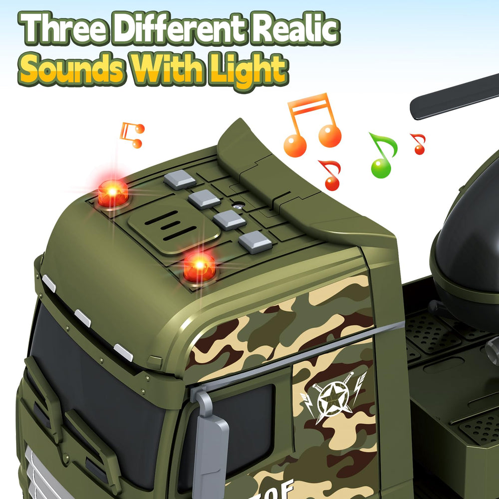 SpringFlower tank rotates 360 degrees for dynamic adventure play