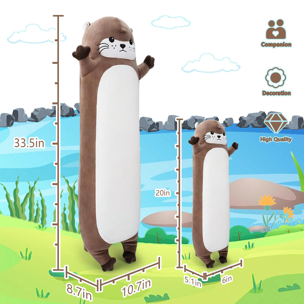 Sprinqdawin otter plush face detail showing cute expression.
