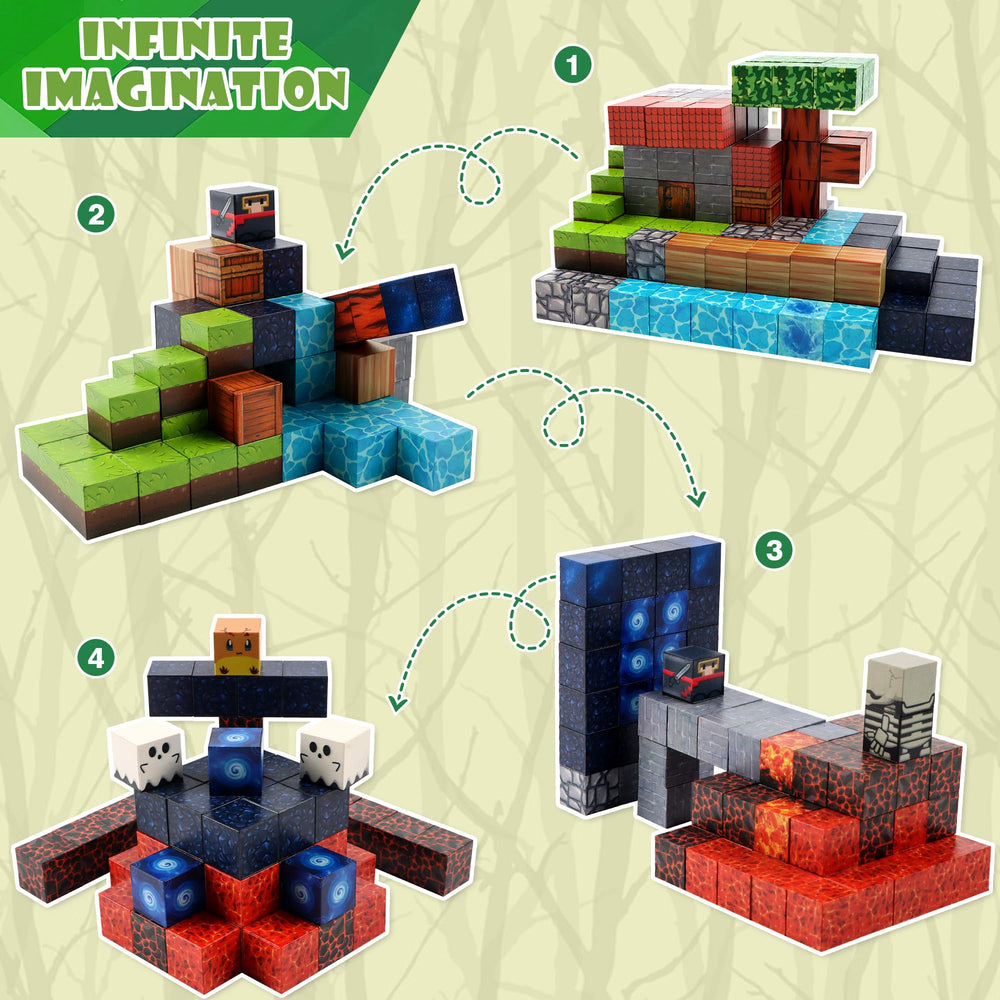 SPRSHY safety-certified magnetic blocks promote cooperative play and family bonding.
