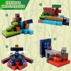 SPRSHY safety-certified magnetic blocks promote cooperative play and family bonding.
