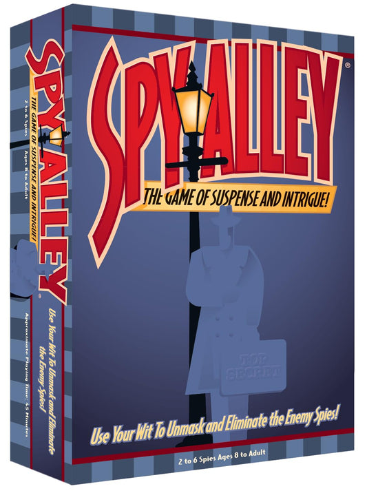 Spy Alley award-winning setup on table, inviting family game night with suspense.