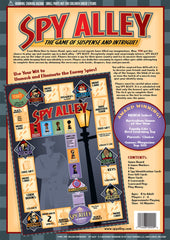 Spy Alley cards in play, creating secret plans and misdirection.