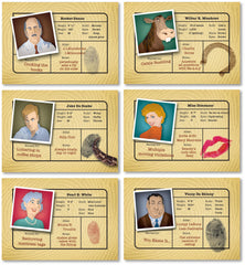 SPY ALLEY Simply Suspects player setup illustrates 2-6 players.