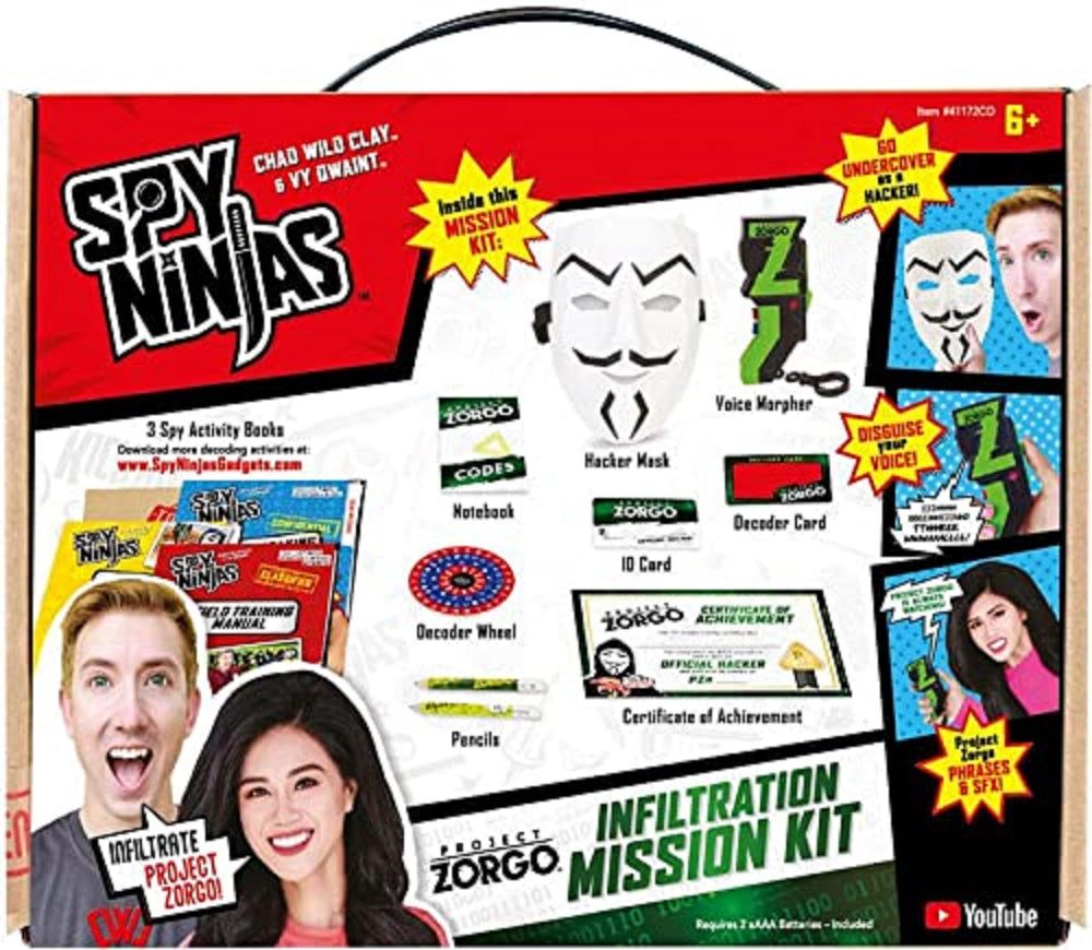 Spy Ninjas voice morpher in action for immersive undercover disguise