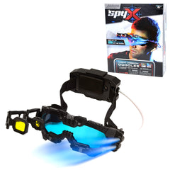 SpyX Night Mission Goggles with LED beams for night visibility during play