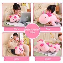 SQEQE axolotl plush decor brightens a kid's room.