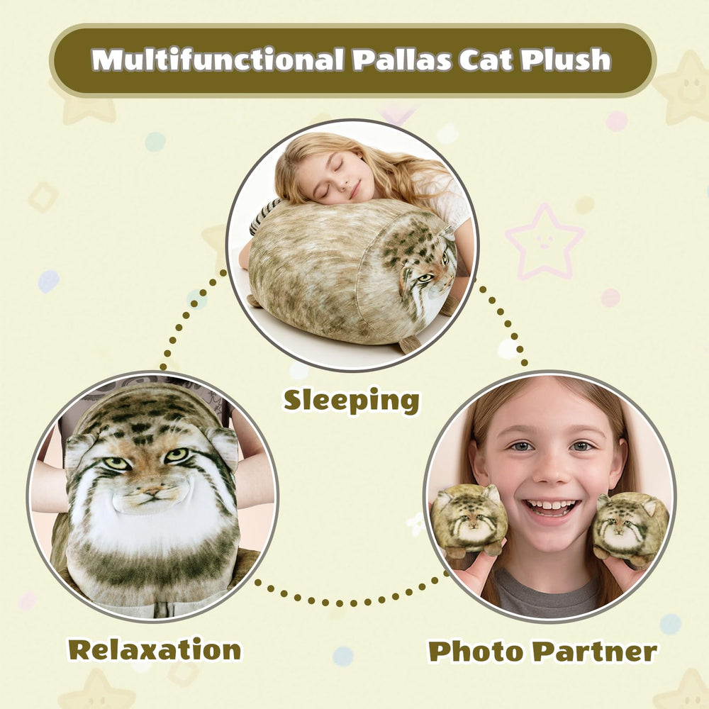 SQEQE Pallas Cat Plush car decor for charming travel vibes.