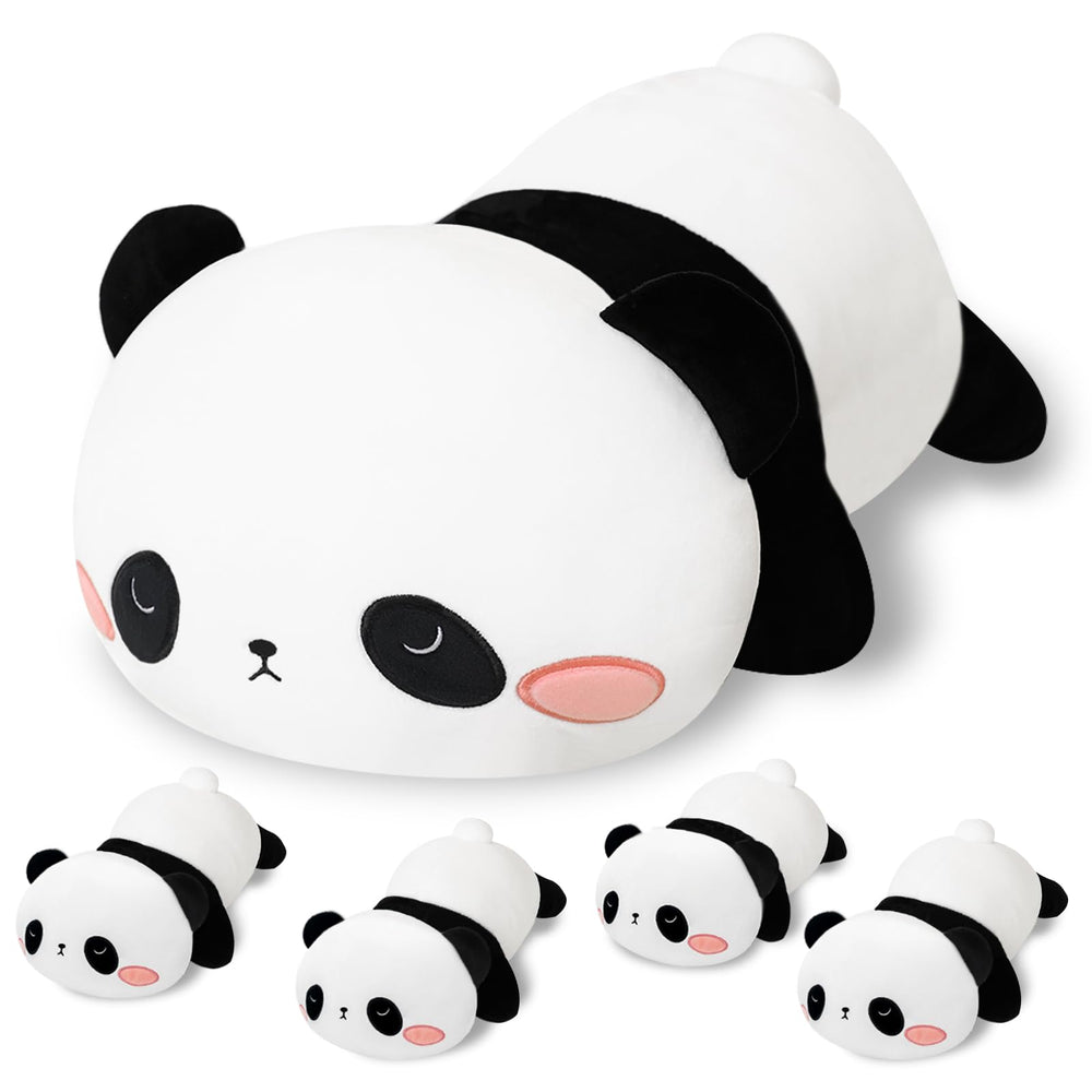 SQEQE Panda mommy with babies inside belly — cozy left view for imaginative play