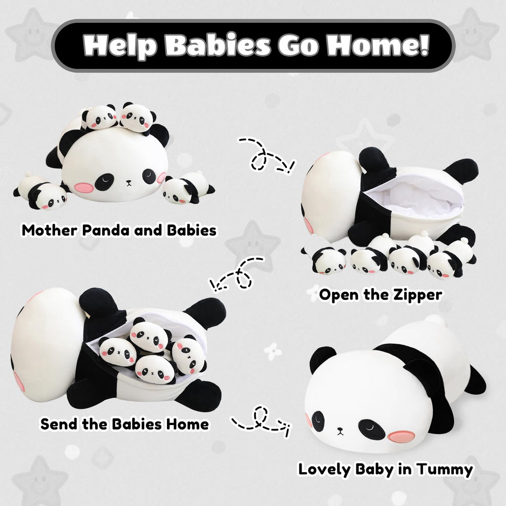 SQEQE Panda soft plush fabric closeup — premium feel for bedtime comfort