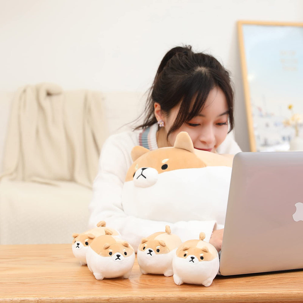 SQEQE shiba inu plush ideal for kids playtime and naps