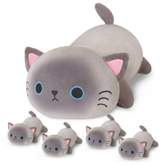 SQEQE Siamese cat plush front view for cozy hugs