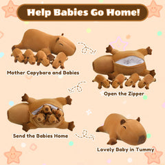 SQEQE capybara plush soft fur texture ideal for hugs