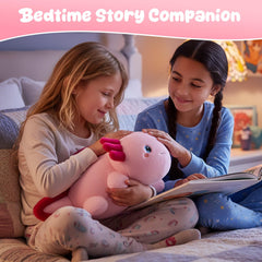 SQEQE weighted axolotl interior weighted beads visible through plush for gentle pressure