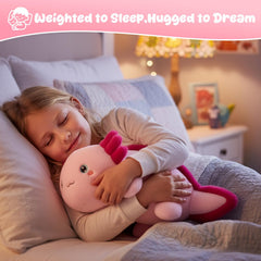 SQEQE weighted axolotl soft plush overall texture inviting cozy moments