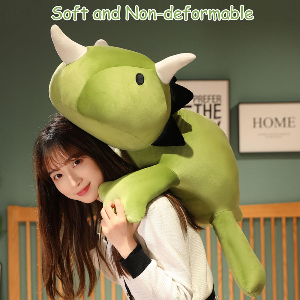 SQEQE dinosaur plush, durable stitching and quality materials for long-lasting use.