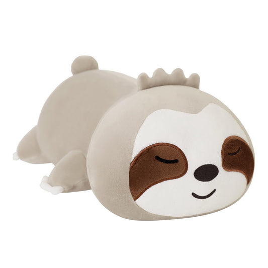 SQEQE weighted sloth plush 9.8-inch resting on sofa for cozy cuddling