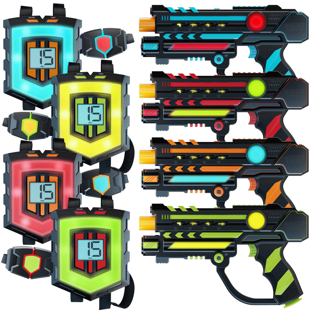 Squad Hero 360-degree sensors provide precise hits from all angles