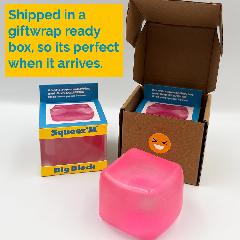 Squeez'M Big Block Cube outer shell closeup tear-resistant construction