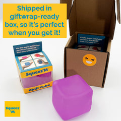 Squeez'M Chill Cube packaging illustrating USA small business origin.