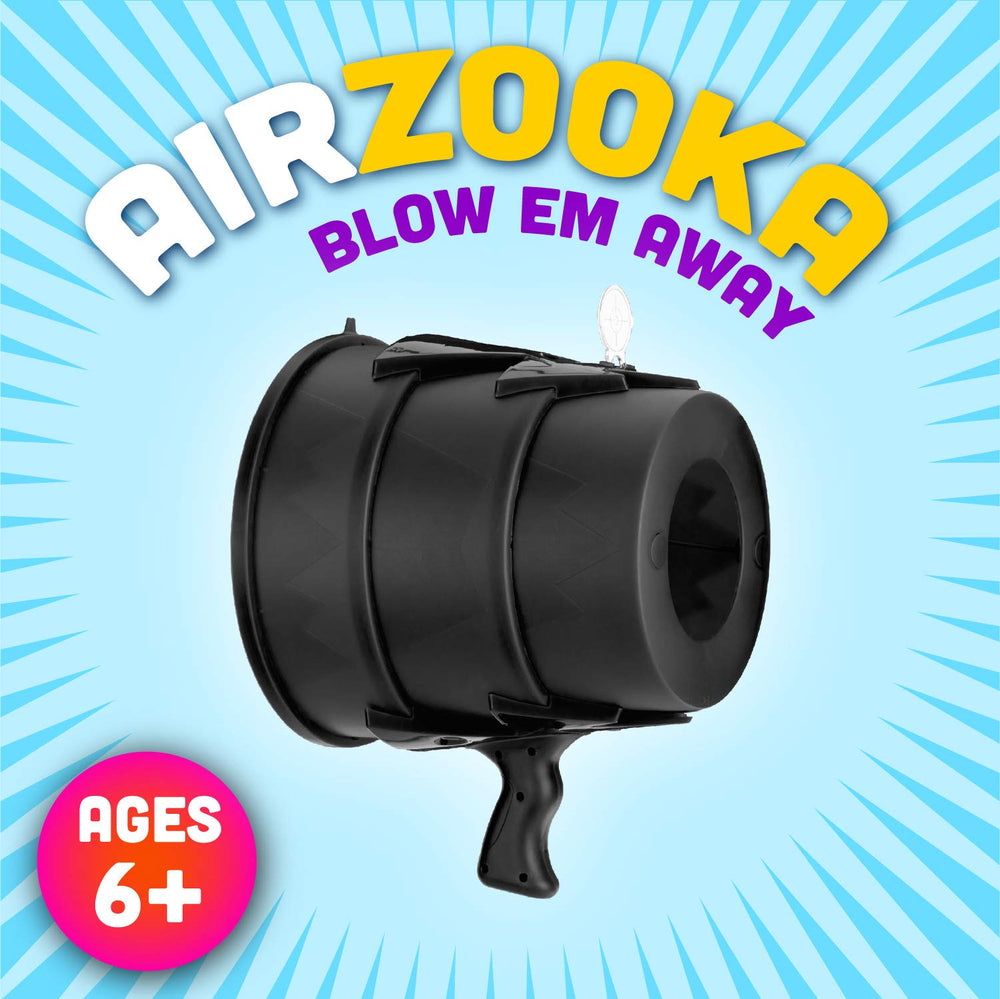 Airzooka outdoor play by Squirrel Products highlights quick, group-friendly aiming.