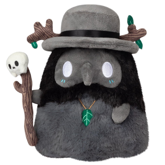 Squishable Alter Egos Druid Plague Doctor close-up shows ultra-soft fur for comforting snuggles.