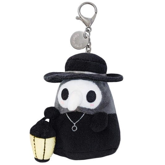 Squishable Micro Plague Doctor plush full view, cozy desk companion